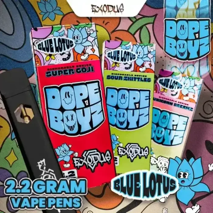 6723ca2878ed7428c9467cfc_Exodus-Blue-Lotus-Dope-Boyz-Disposable-Vape-1.webp 6723ca2878ed7428c9467cfc_Exodus-Blue-Lotus-Dope-Boyz-Disposable-Vape-1.webp